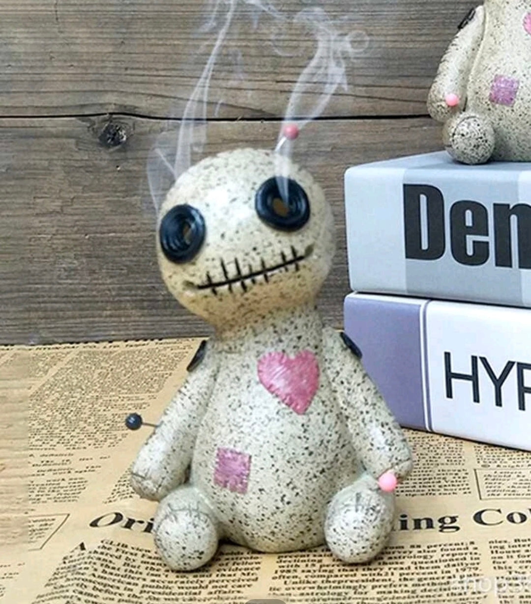 Voodoo Doll Incense Burner – Unique Spooky Resin Incense Holder