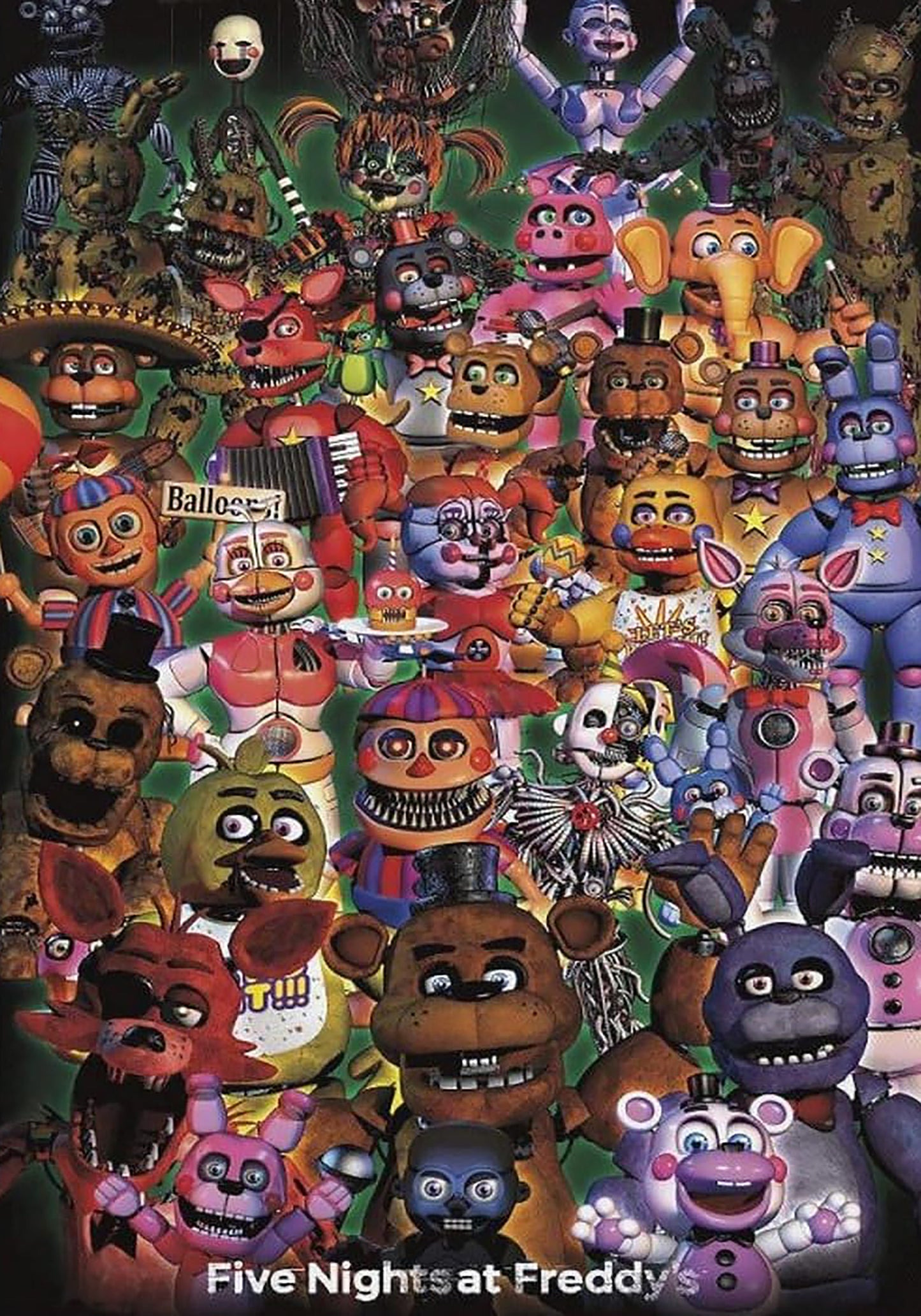 Five Nights Metal Signs A5 Framed Assorted