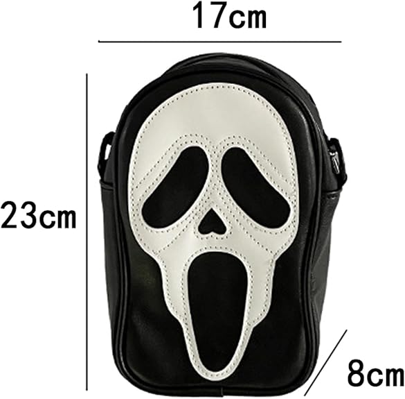 Ghostface PU Leather Handbag (Black)