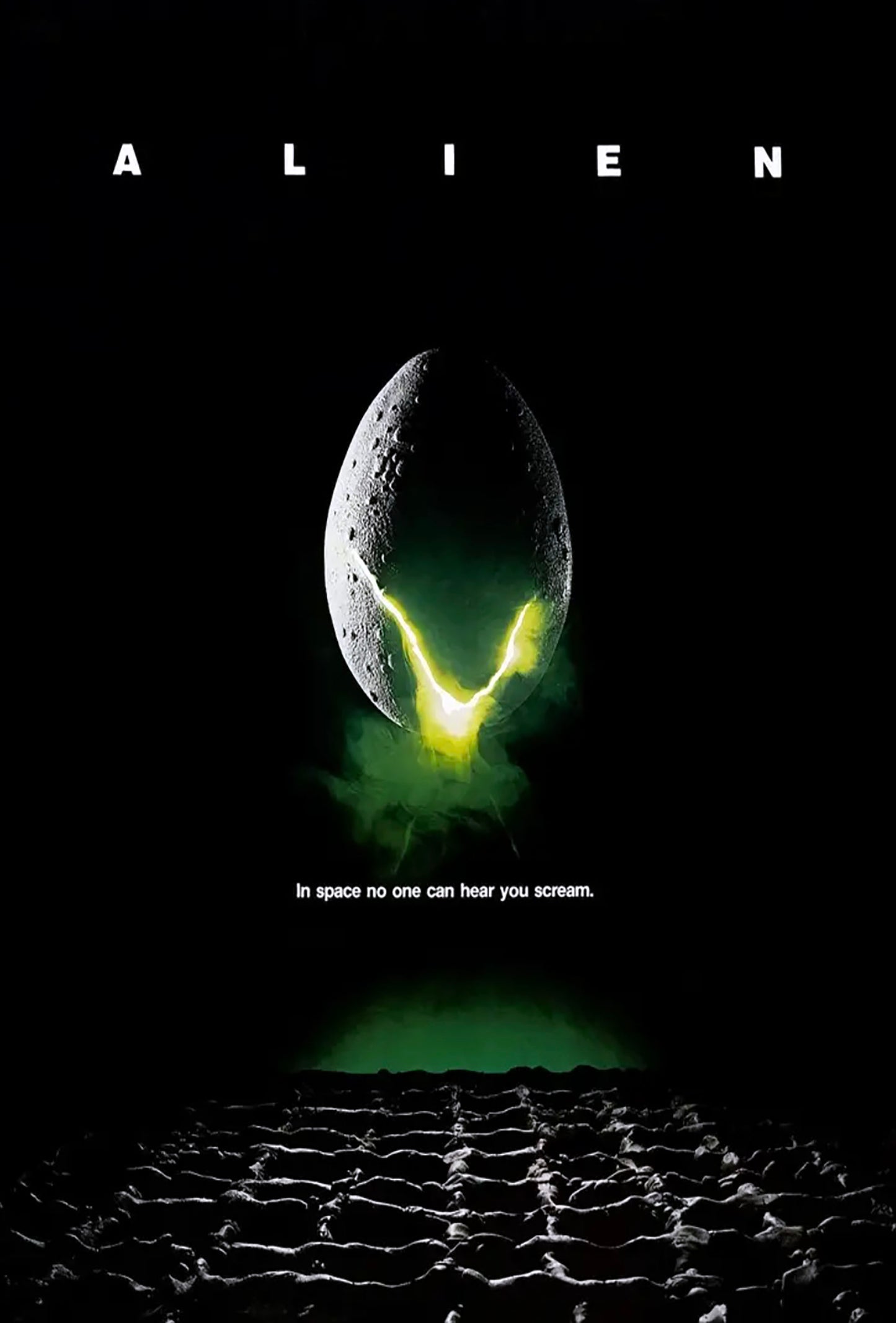 Alien Metal Sign A5 Framed