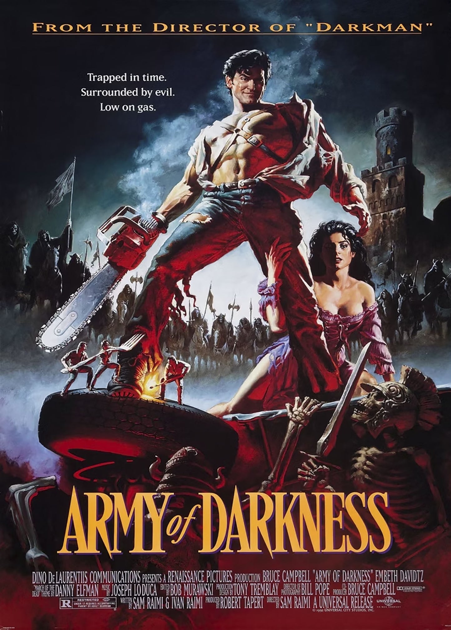Army of Darkness Metal Sign A5 Framed