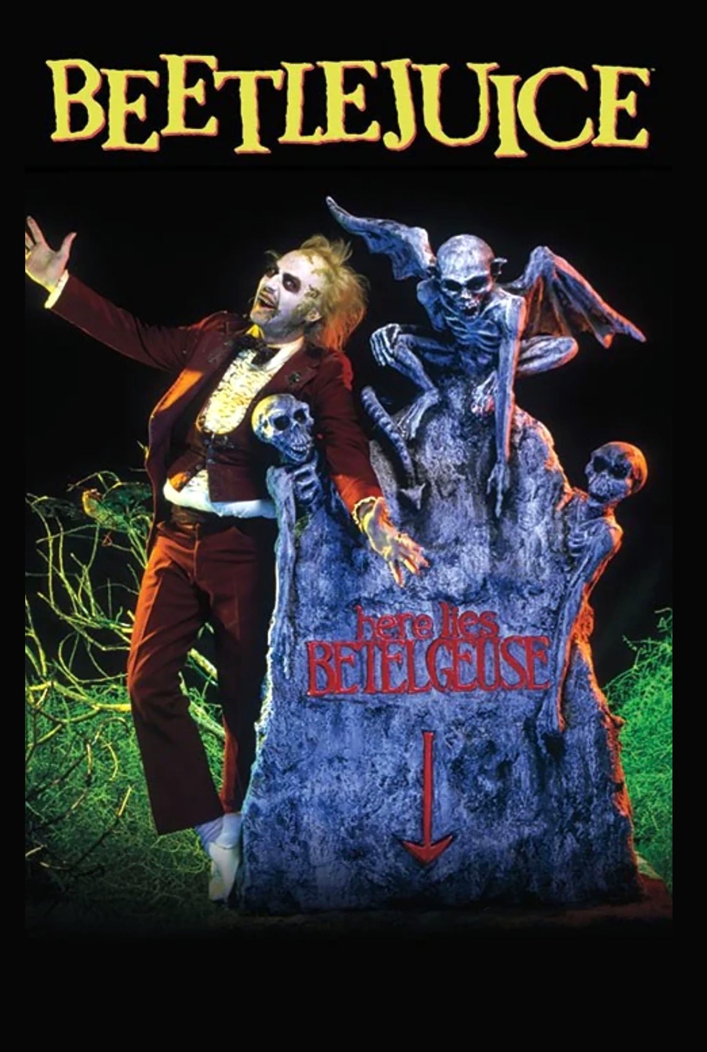 Beetlejuice Metal Signs A5 Framed Assorted