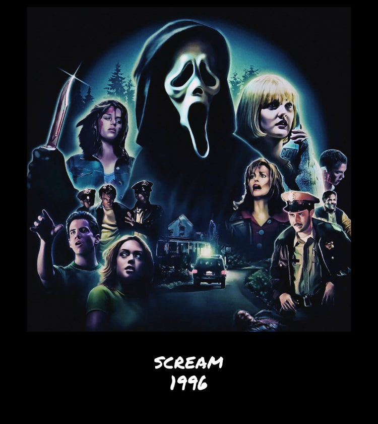 Retro Vintage Horror Movie Card Print Set