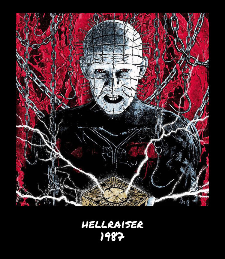Retro Vintage Horror Movie Card Print Set