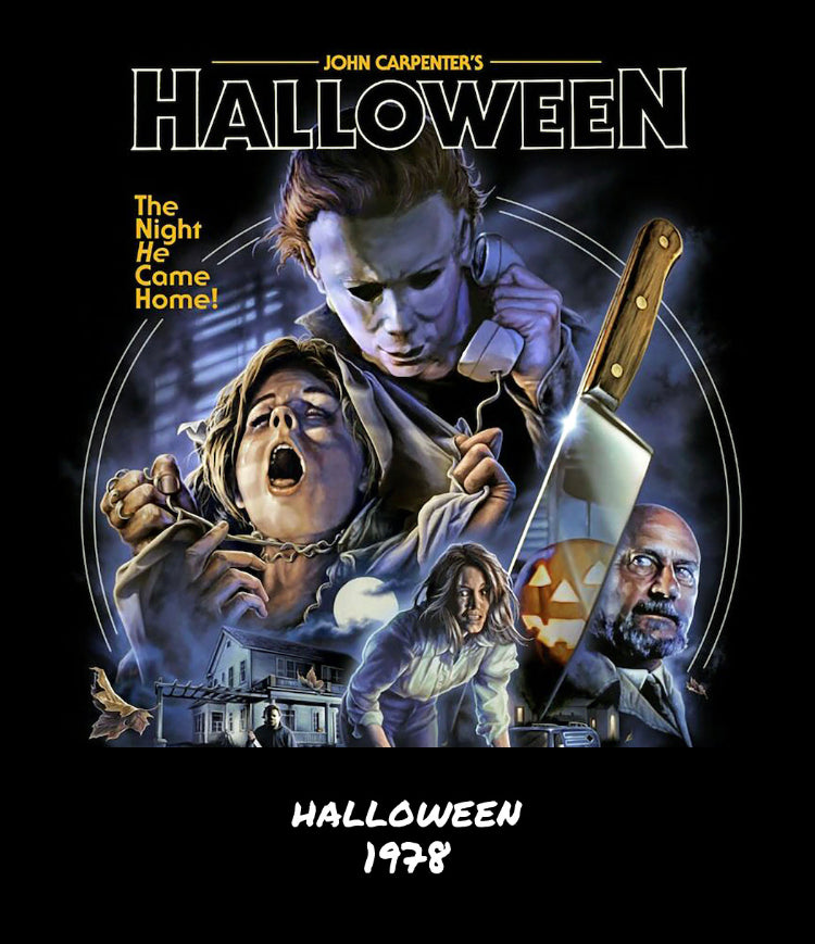 Retro Vintage Horror Movie Card Print Set