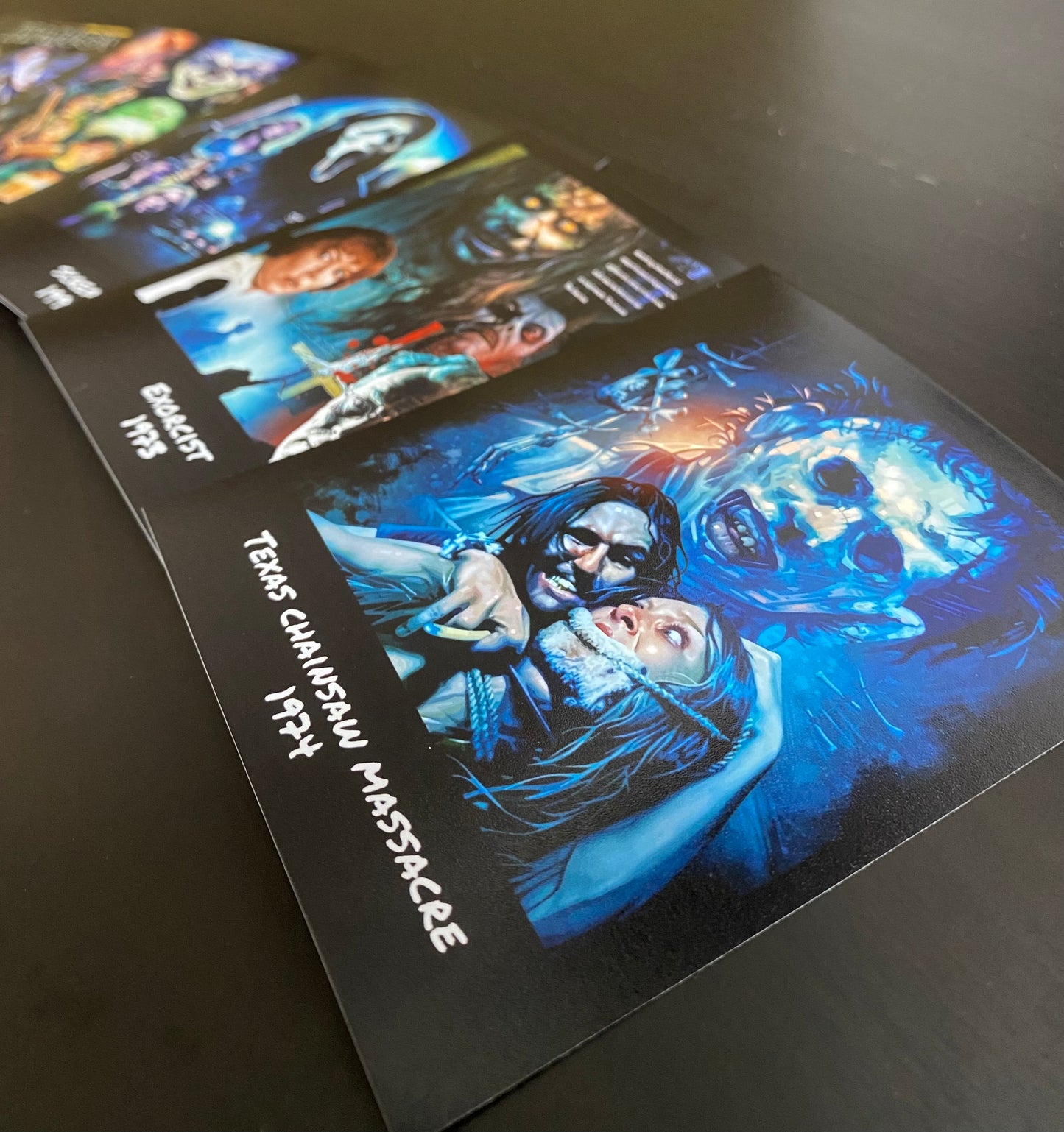Retro Vintage Horror Movie Card Print Set