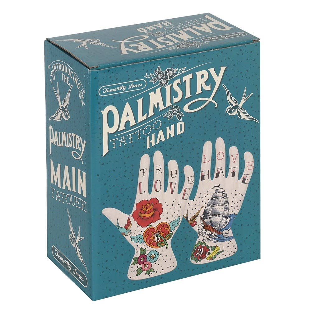 19cm Retro Palmistry Tattoo Hand Ornament