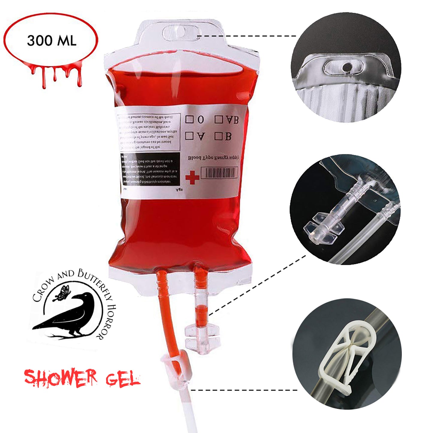 Blood Bath IV Bag Shower Gel