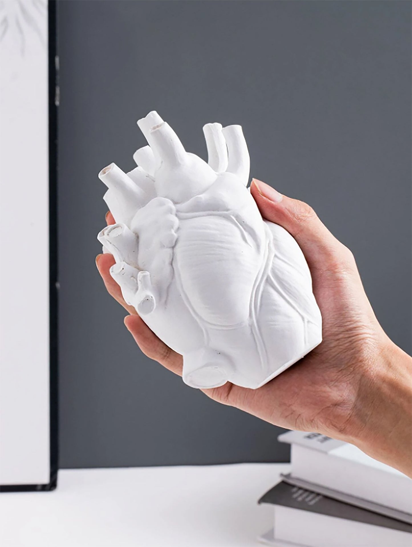 Anatomical Heart-Shaped Resin Vase (Vase Only)