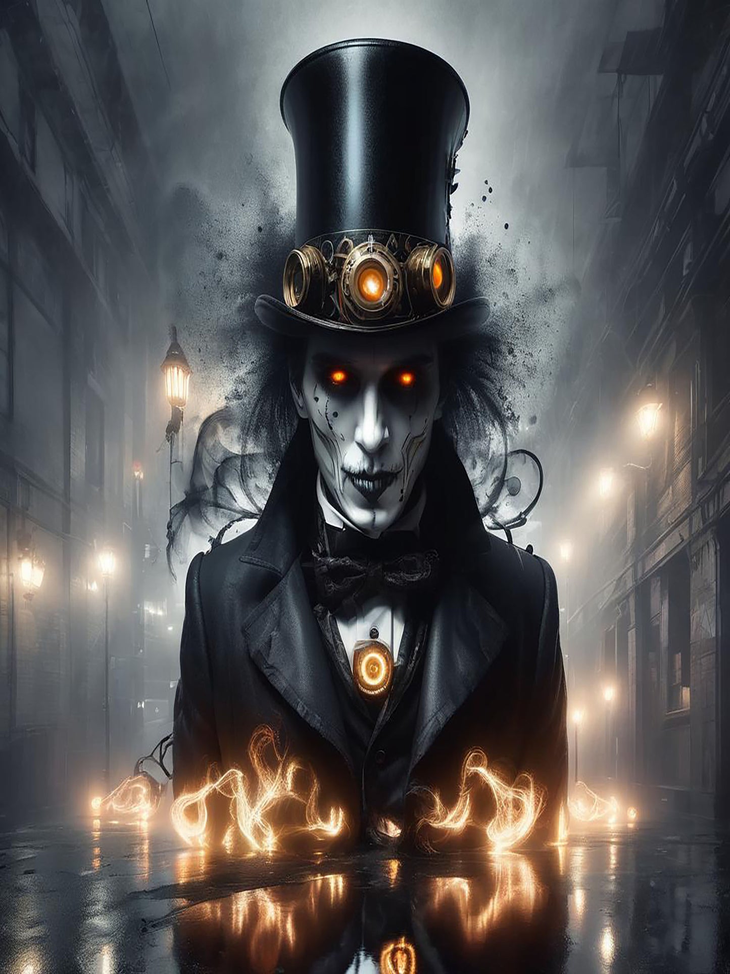 Goth Themed Sublimation Poster Print (Gloss Finish) Aluminium Metal Sign - Framed
