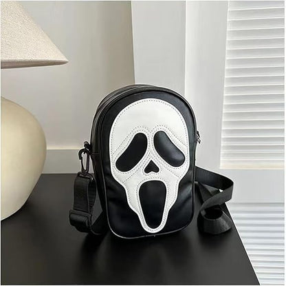 Ghostface PU Leather Handbag (Black)