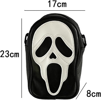 Ghostface PU Leather Handbag (Black)