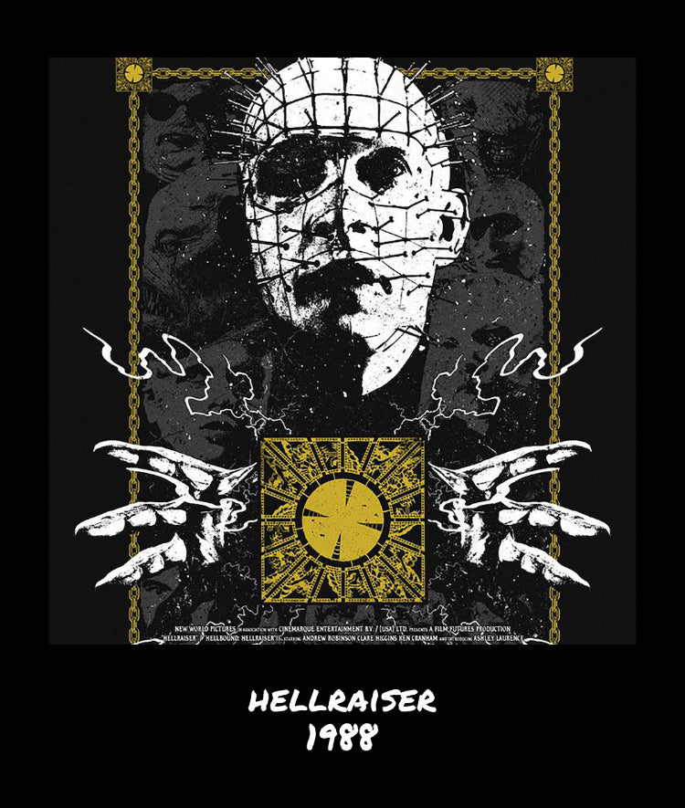 Retro Vintage Horror Movie Card Print Set