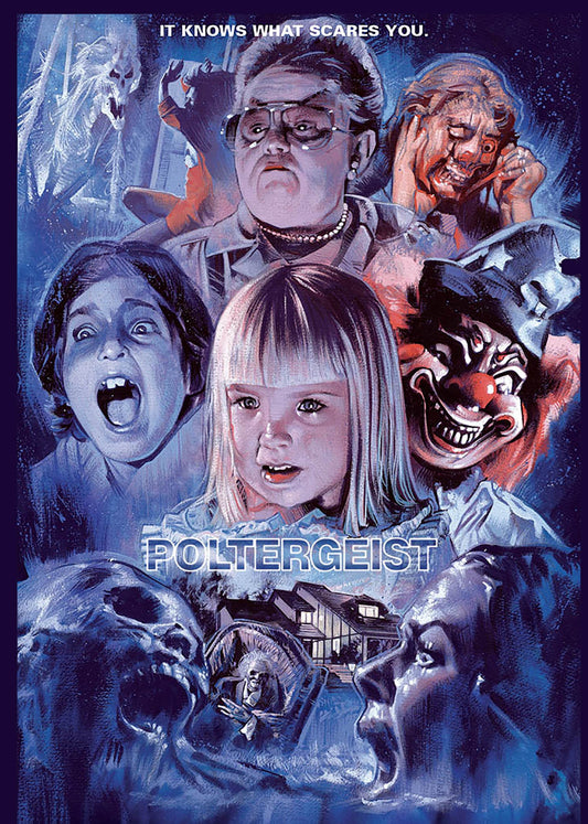 Poltergeist Metal Sign Framed A5