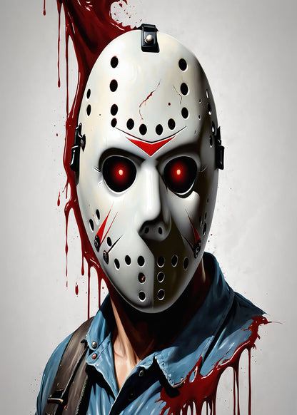 Friday the 13th Metal Signs A5 Framed Assorted