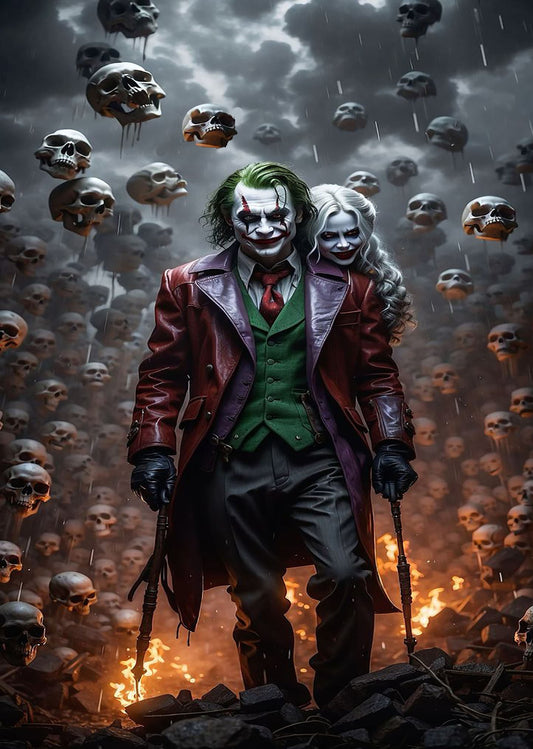 Joker Body Metal Framed Sign A5
