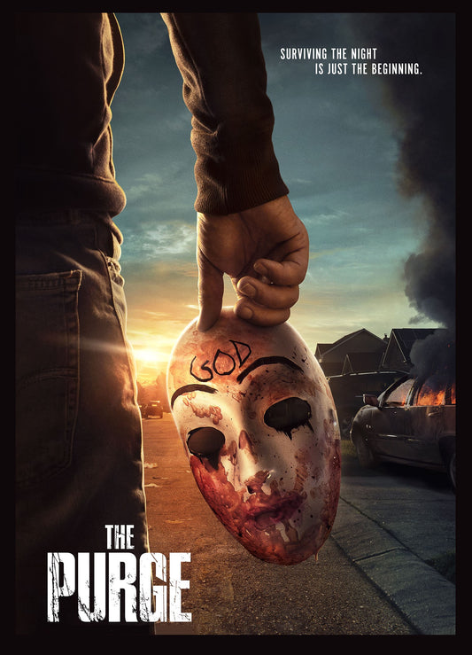 The Purge Metal Framed Sign A5